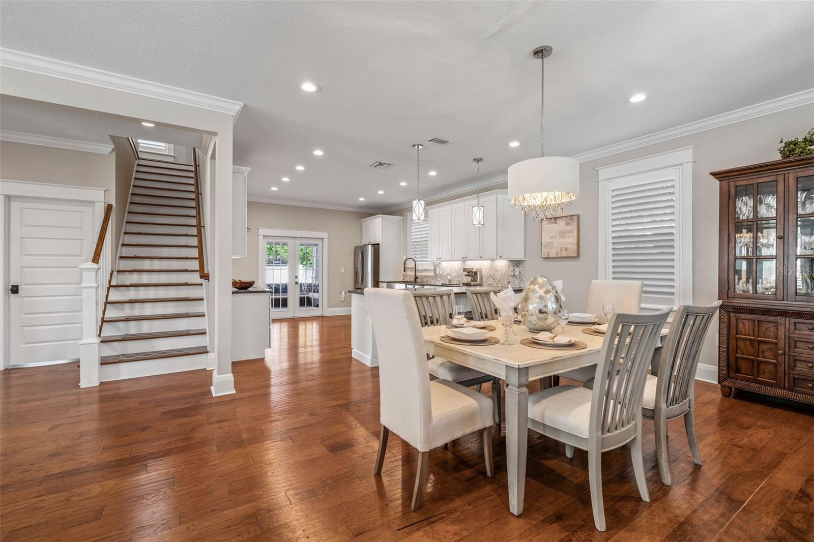 Open Concept Dining and Kitchen Area