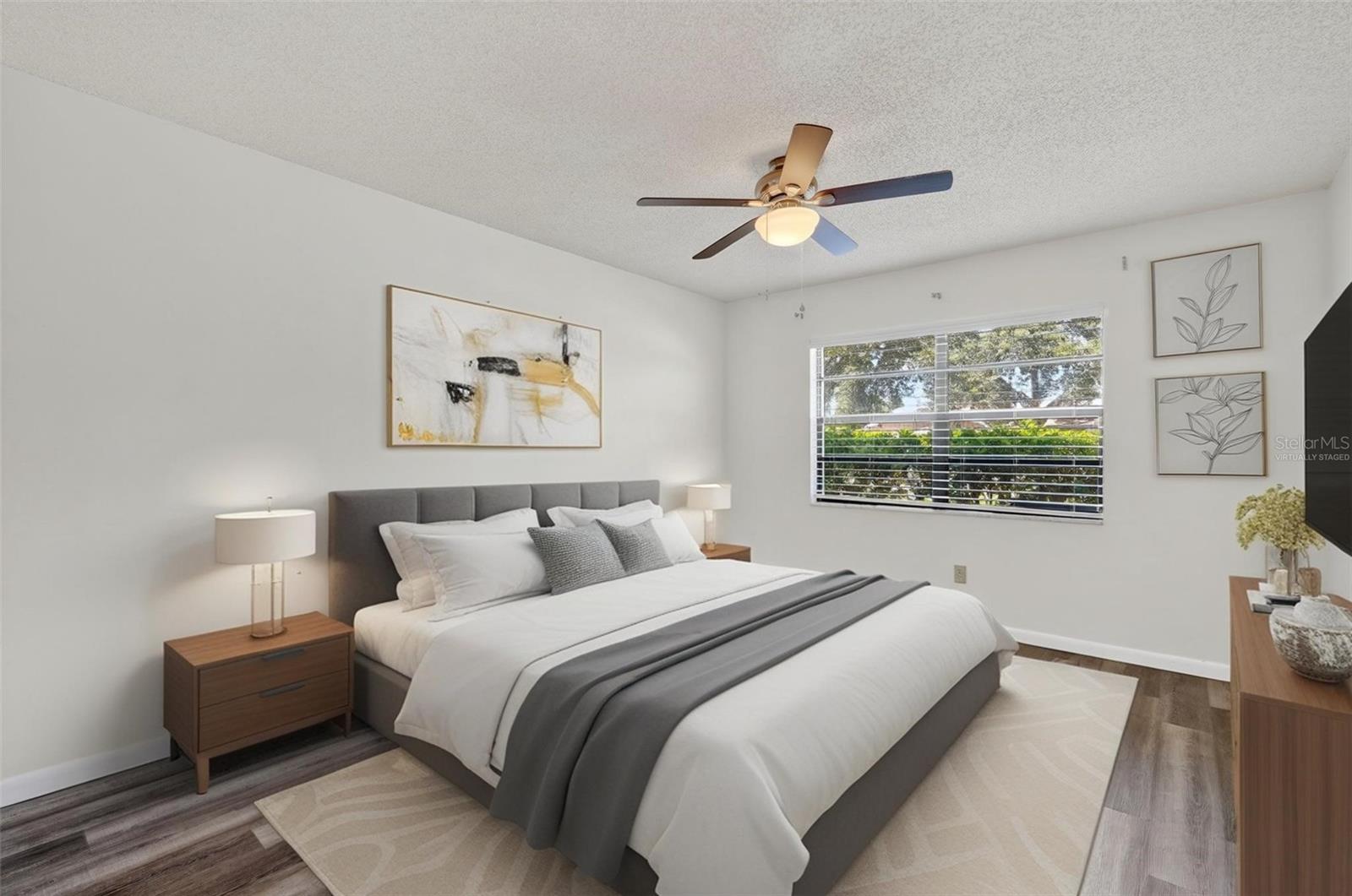 Primary Suite Virtually Staged