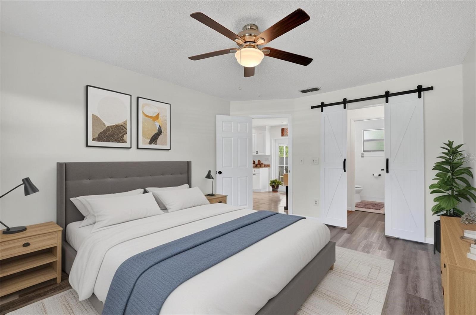 Primary Suite Virtually Staged