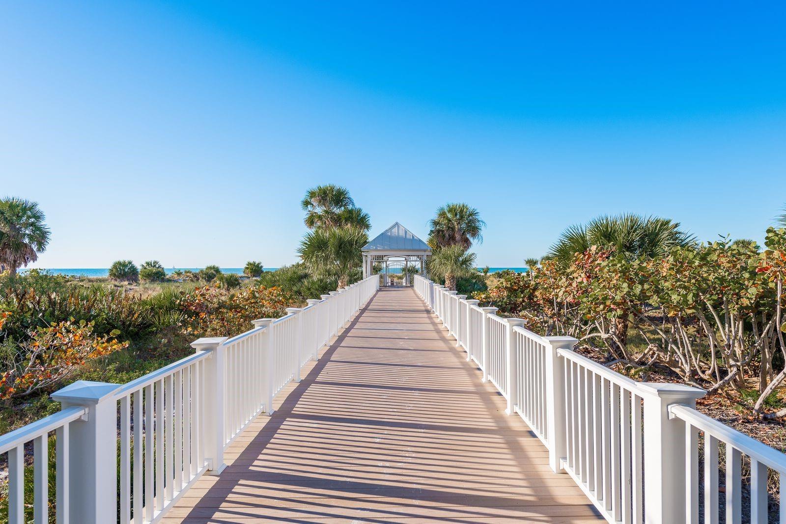 Walking path to the beach