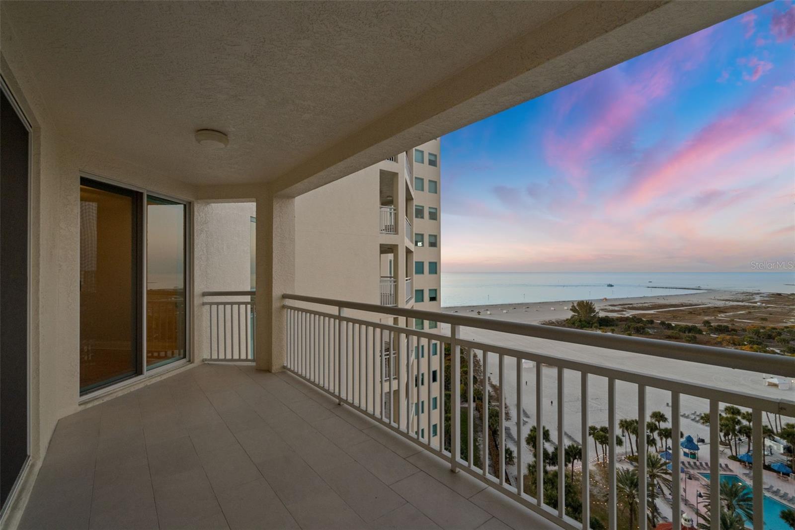 Sunset views from balcony