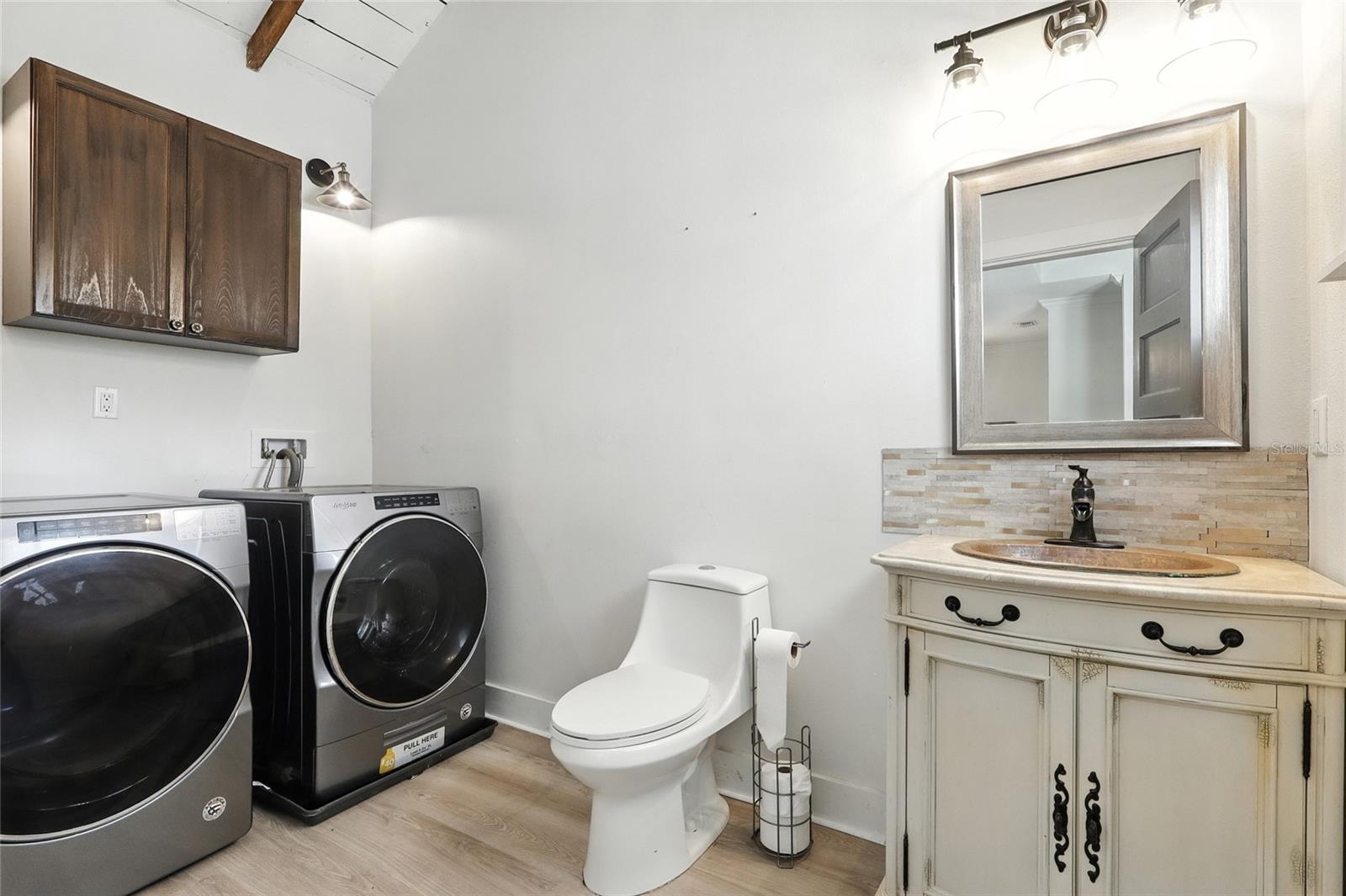 Laundy & Half Bath