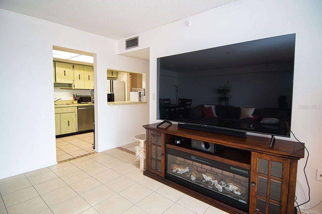 Another view of kitchen off living area