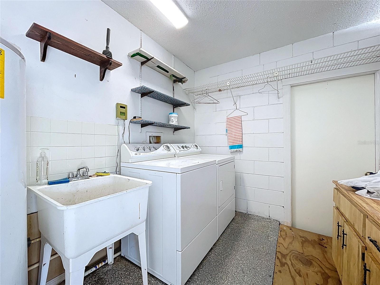 Laundry and sink