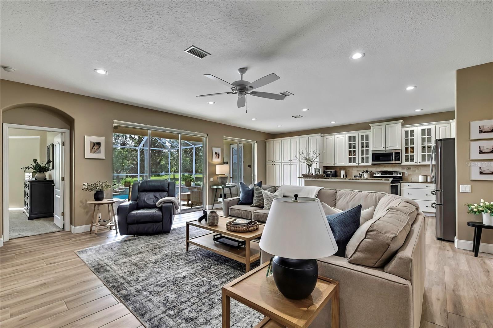 front door view of living room
