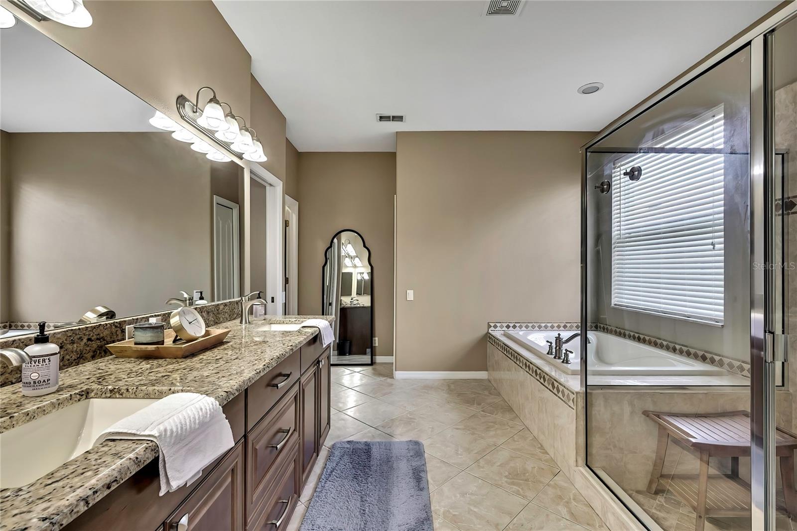 reverse view of master bath