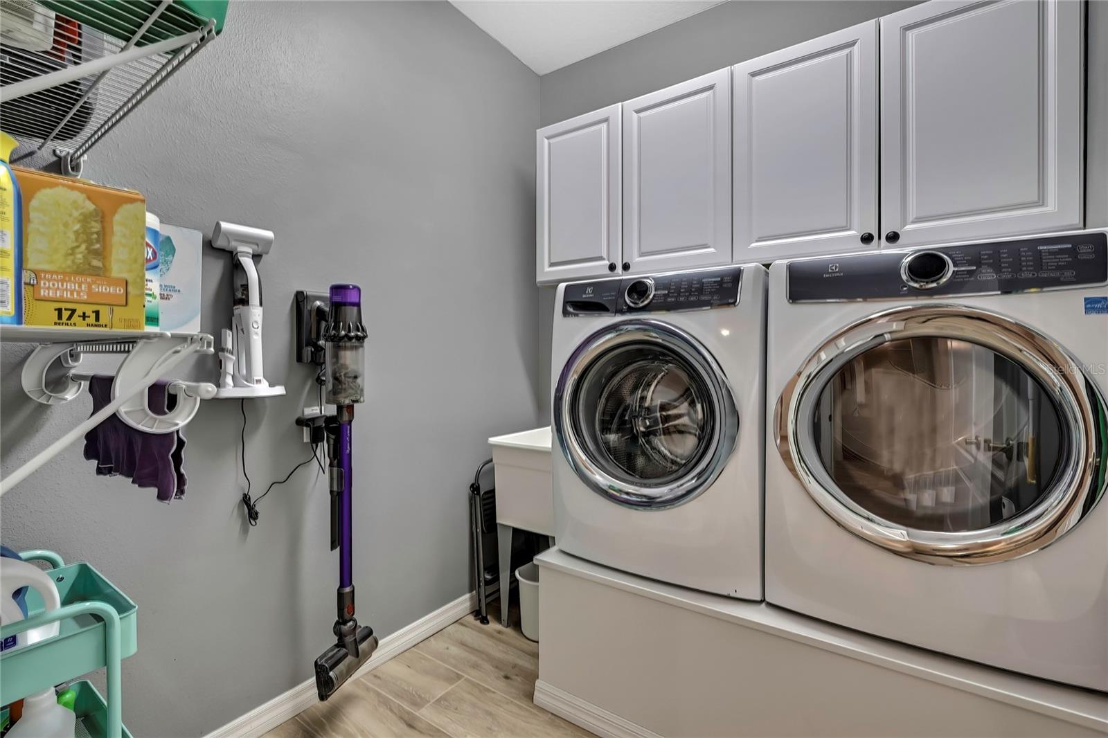 personally designed indoor laundry room
