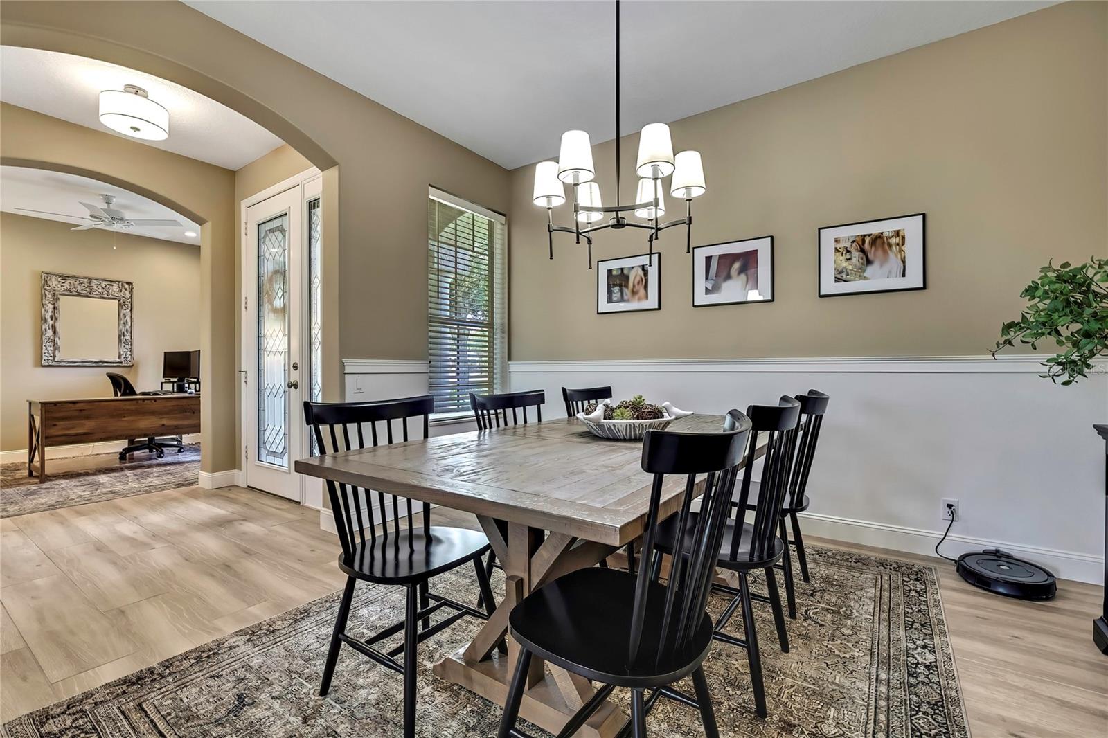 another angle look of dining room