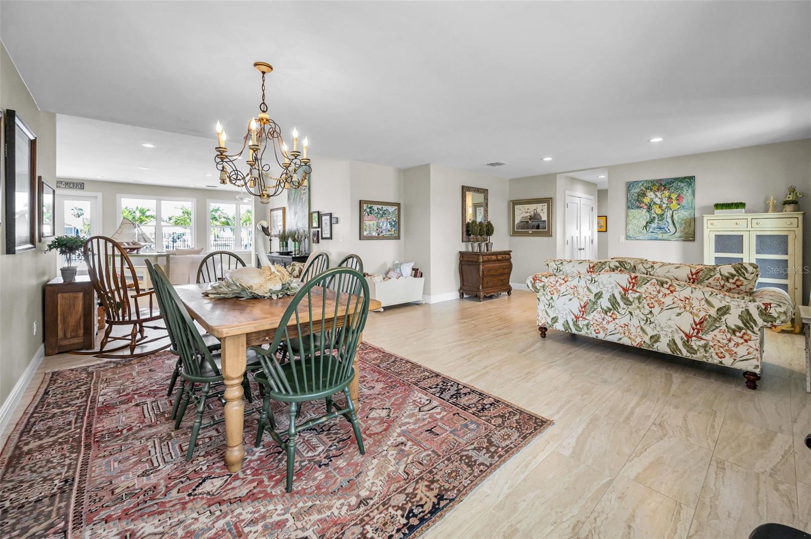 Dining overlooks Living Room