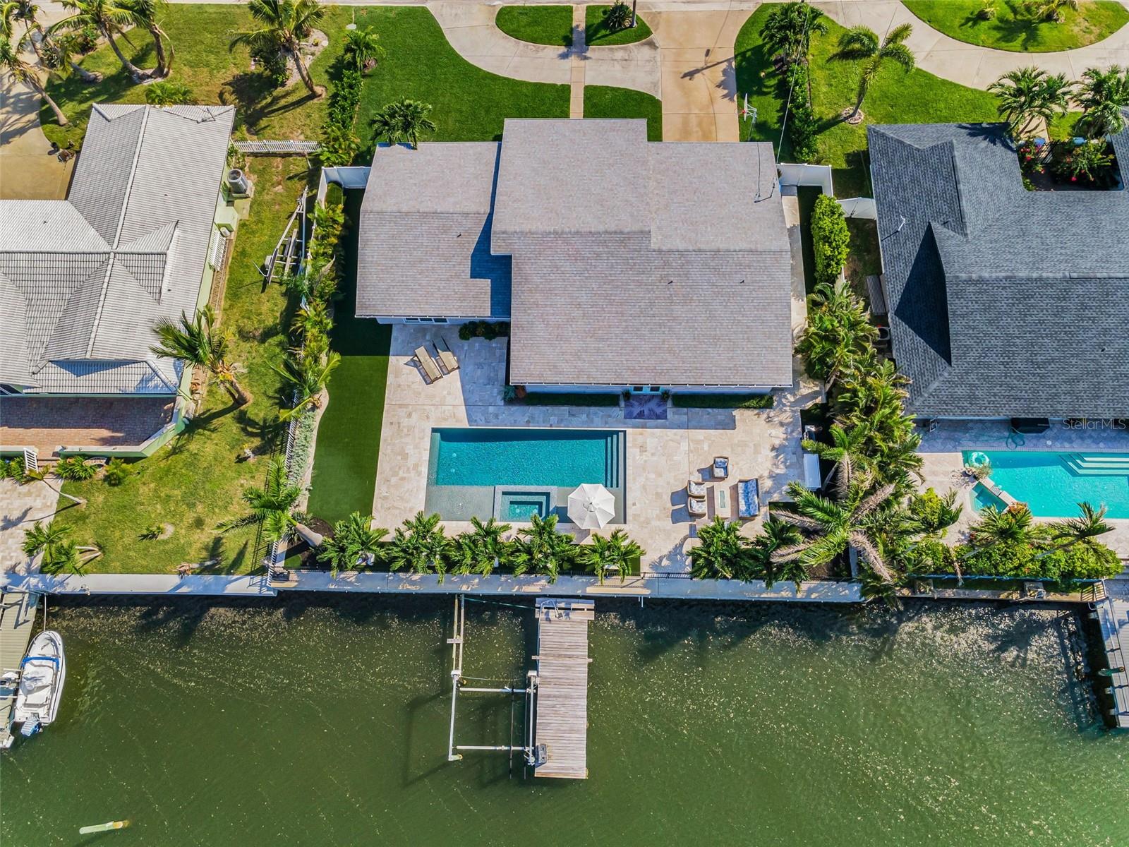 Direct Access to the bay, 9 ft depth, and 100 ft of new Truline seawall.