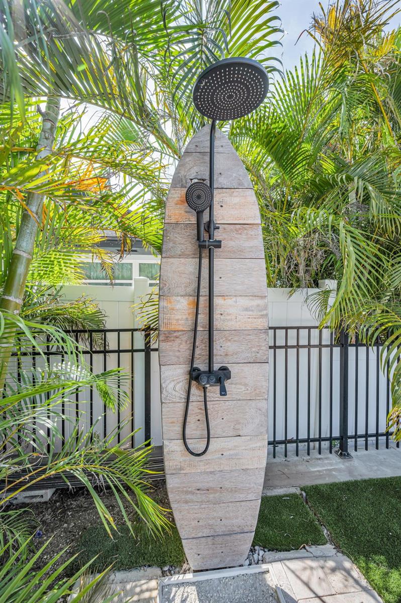 Custom outdoor shower