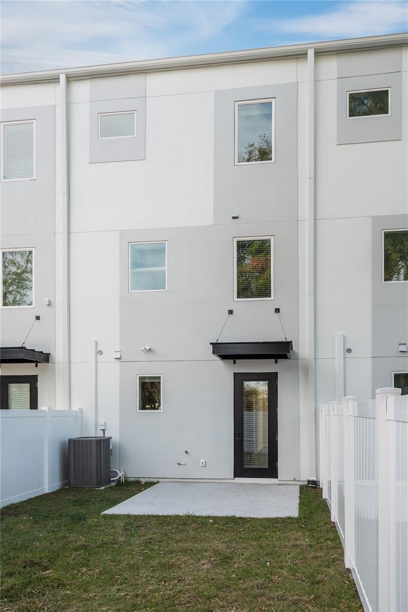 Back view of home