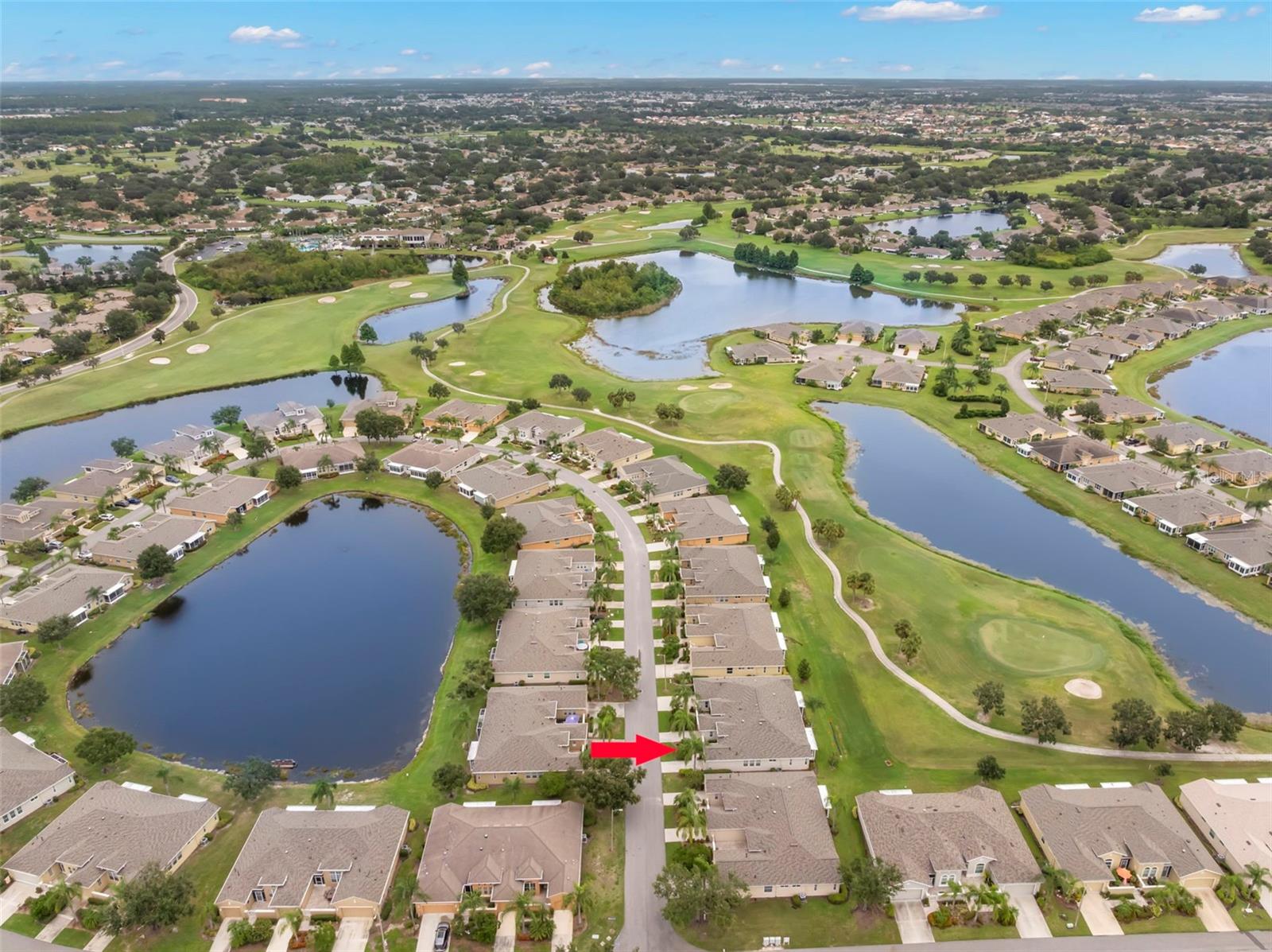 Aerial - Golf Course and Water Views