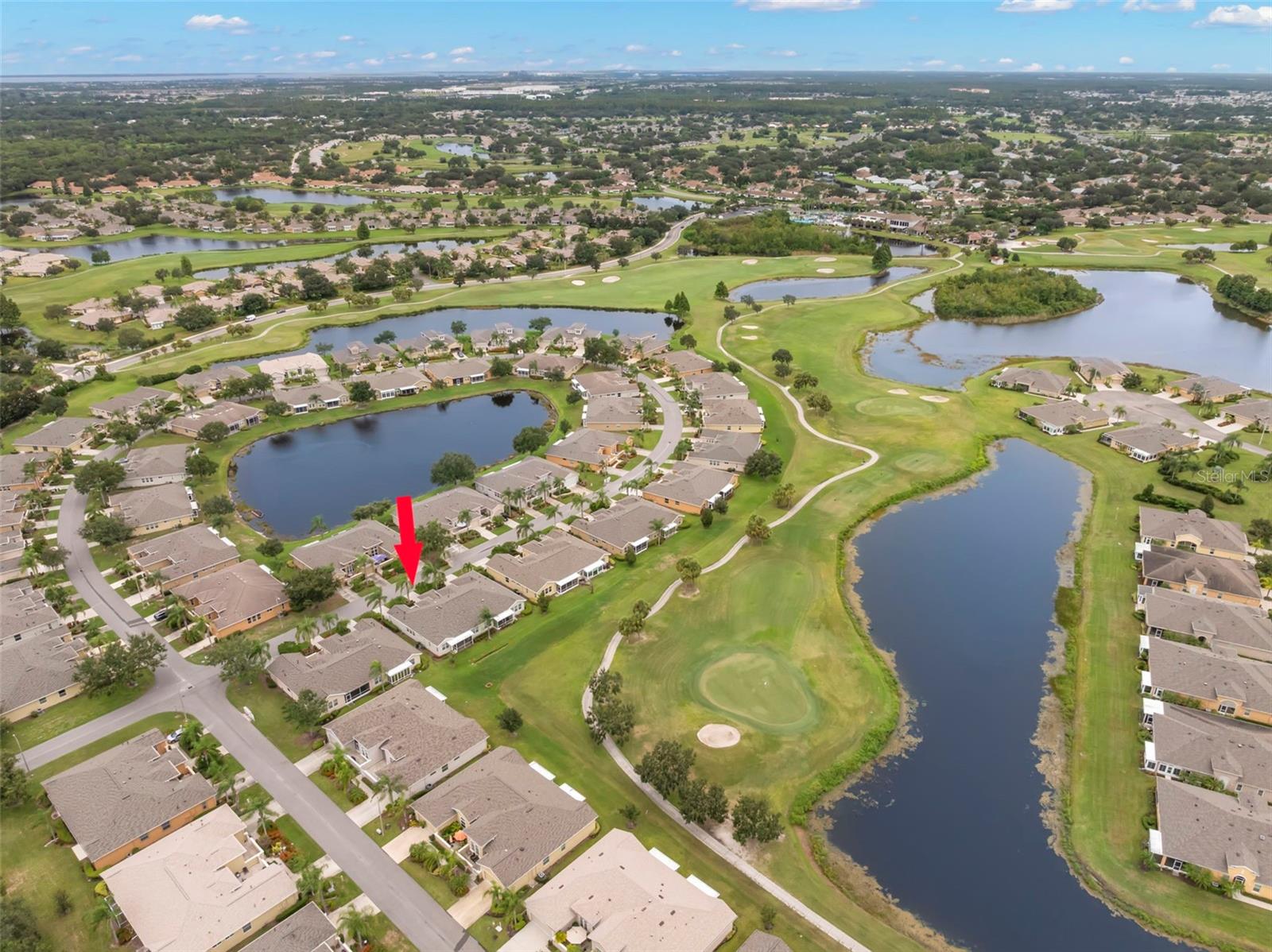 Aerial - Golf Course and Water Views