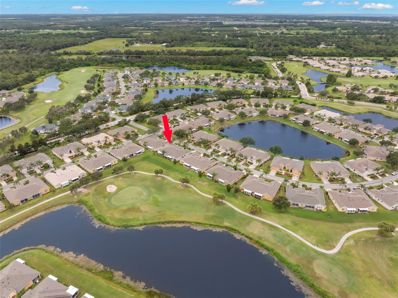 Aerial - Golf Course and Water Views
