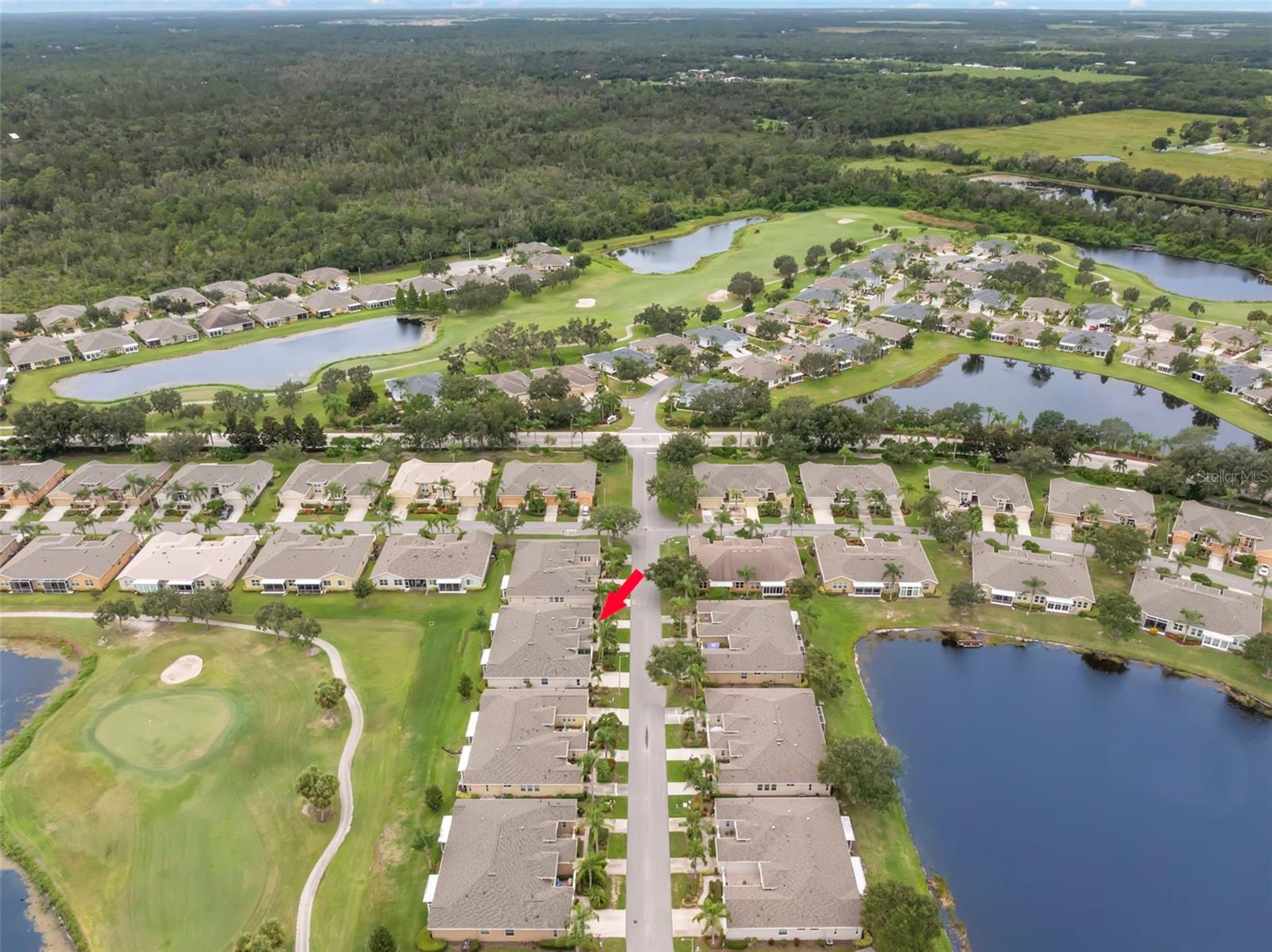 Aerial - Golf Course and Water Views