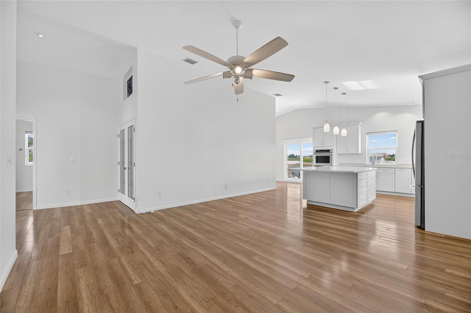Easy care vinyl, wood-look flooring always shines