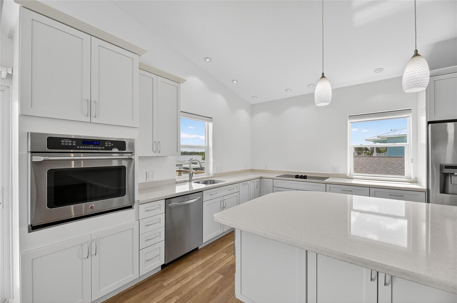 Stainless steel appliances round out your beautiful kitchen