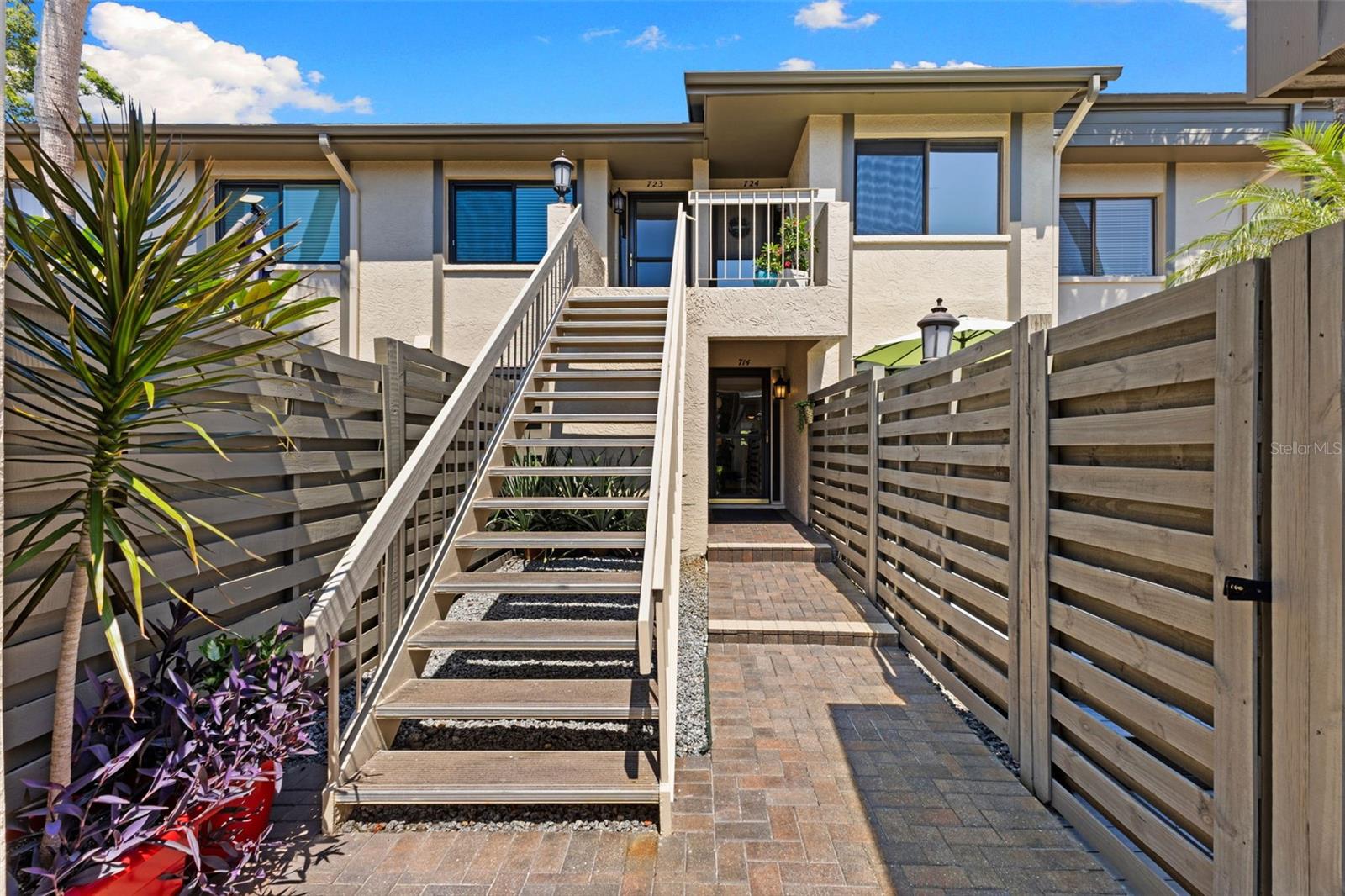 The entryway to your ground floor unit.