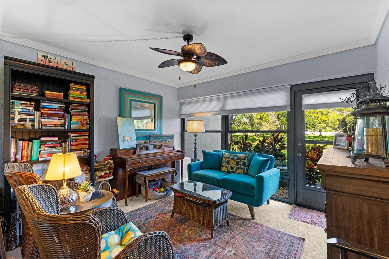 The Florida Room  is enclosed, and may be used for additional living space.