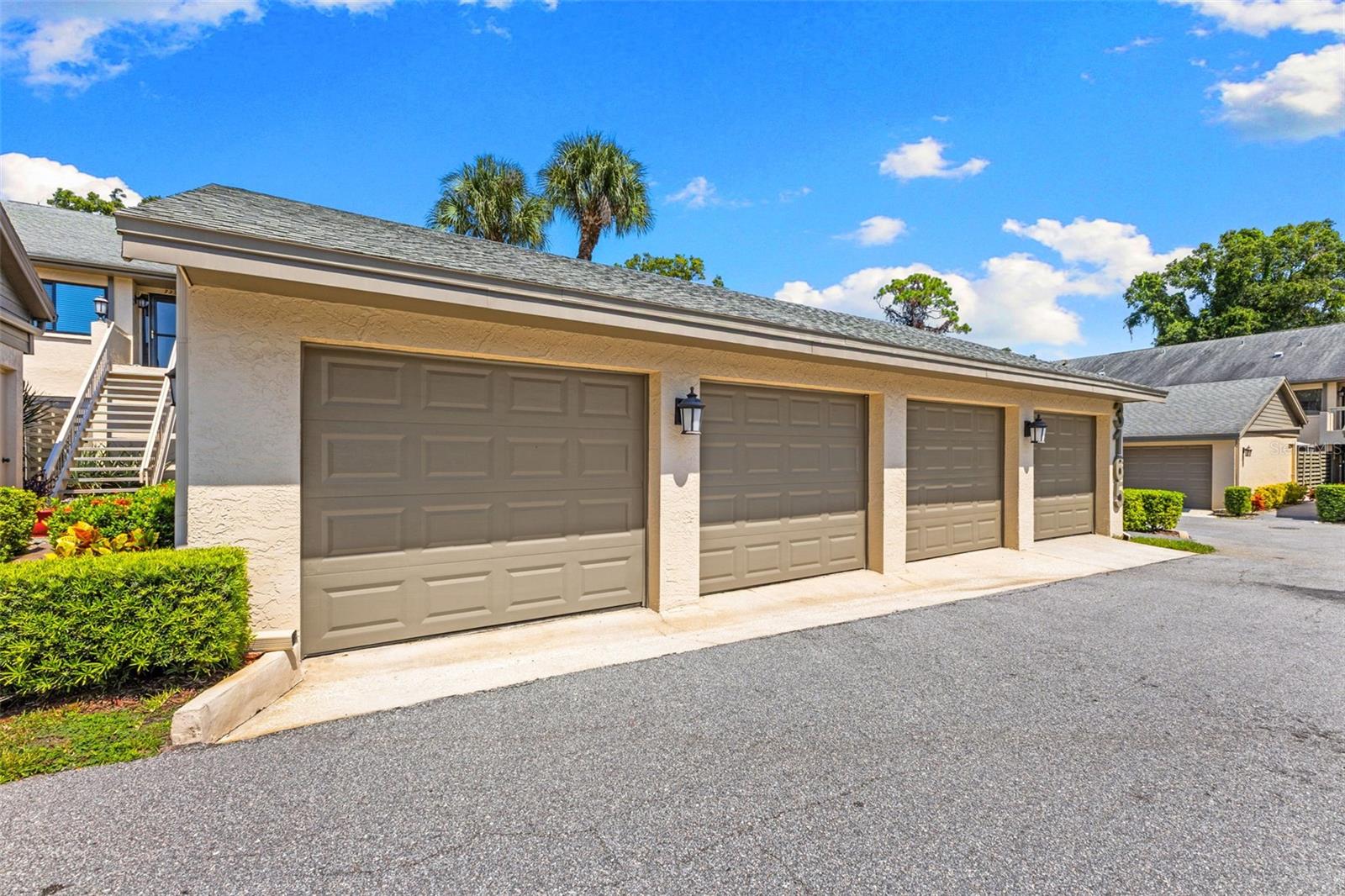 Second garage from the left belongs to the unit