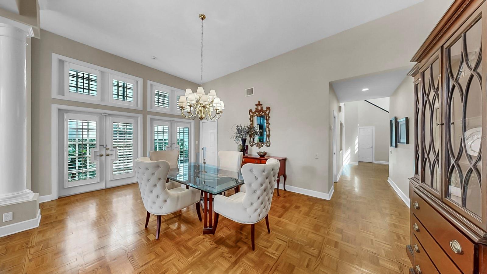 Dining area with Kitchen entrance