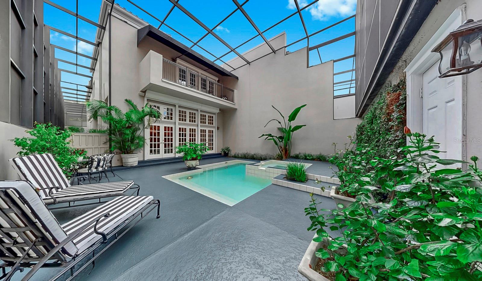 Patio and Pool area