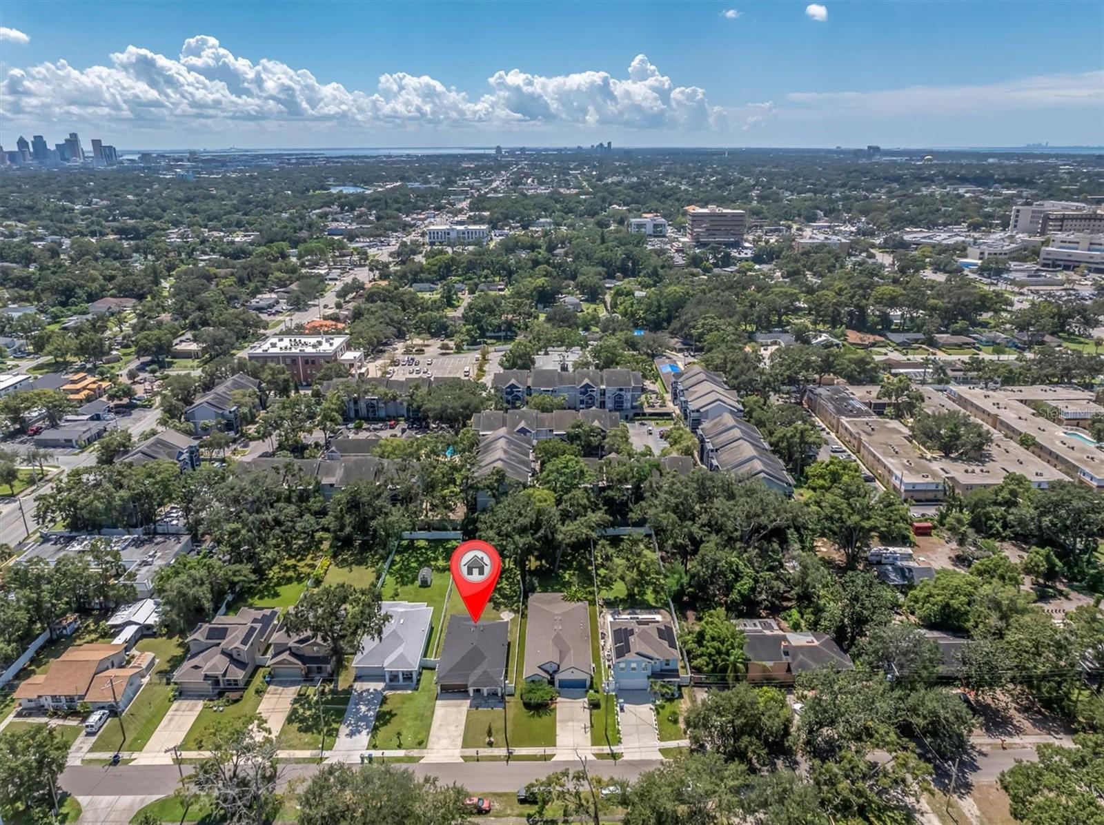 Ariel View of Downtown Tampa & West Tampa