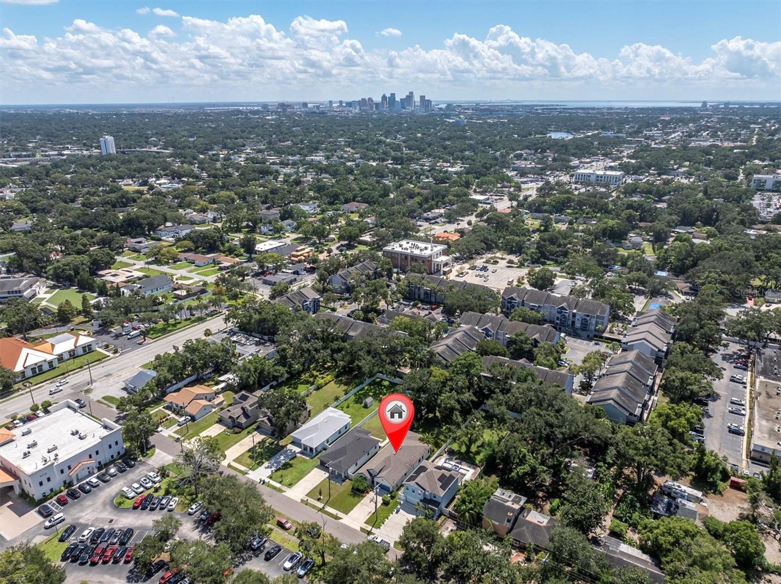 Ariel View of Downtown Tampa, Armature Works, Bayshore BLVD