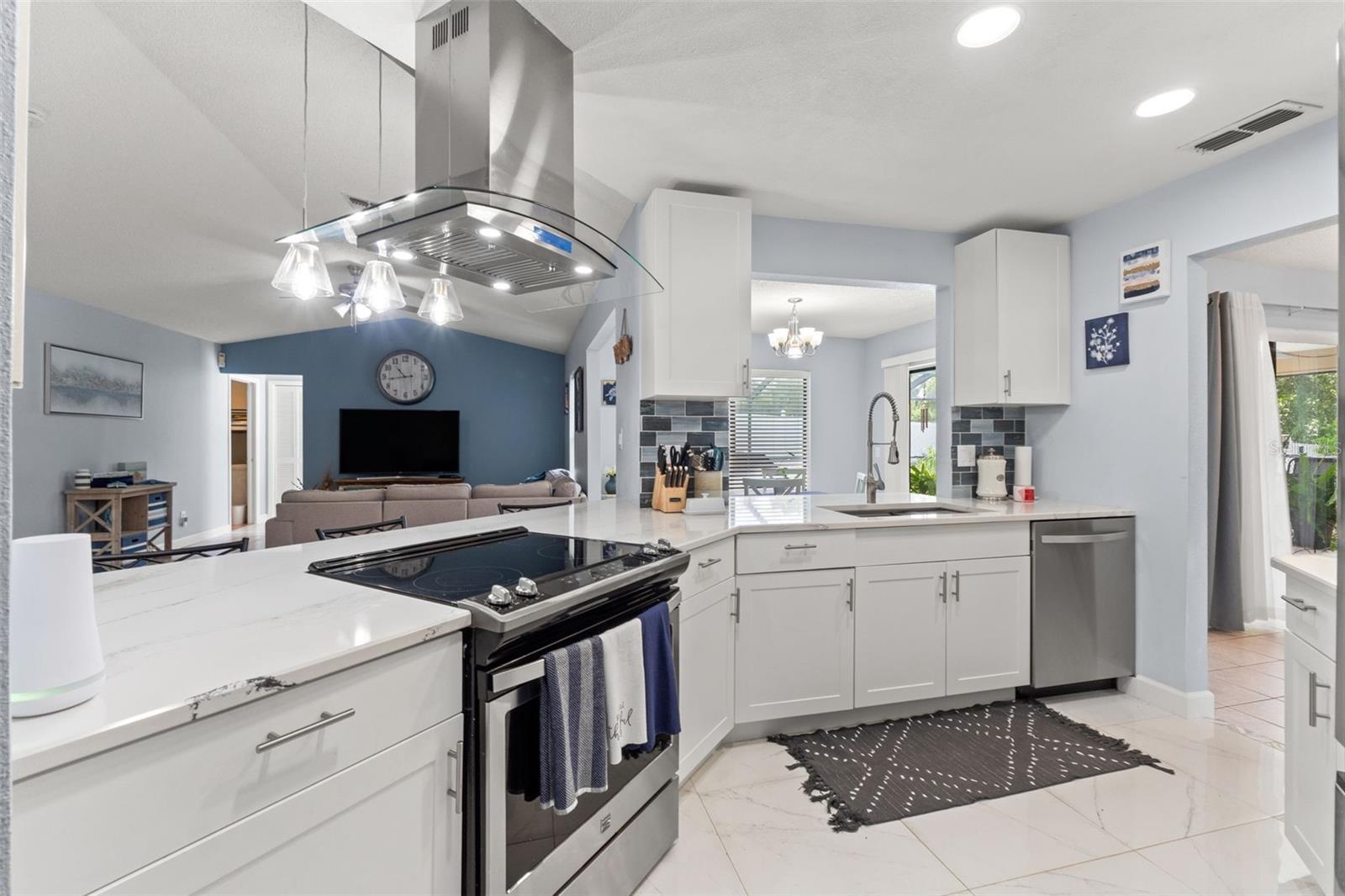 Renovated quartz kitchen