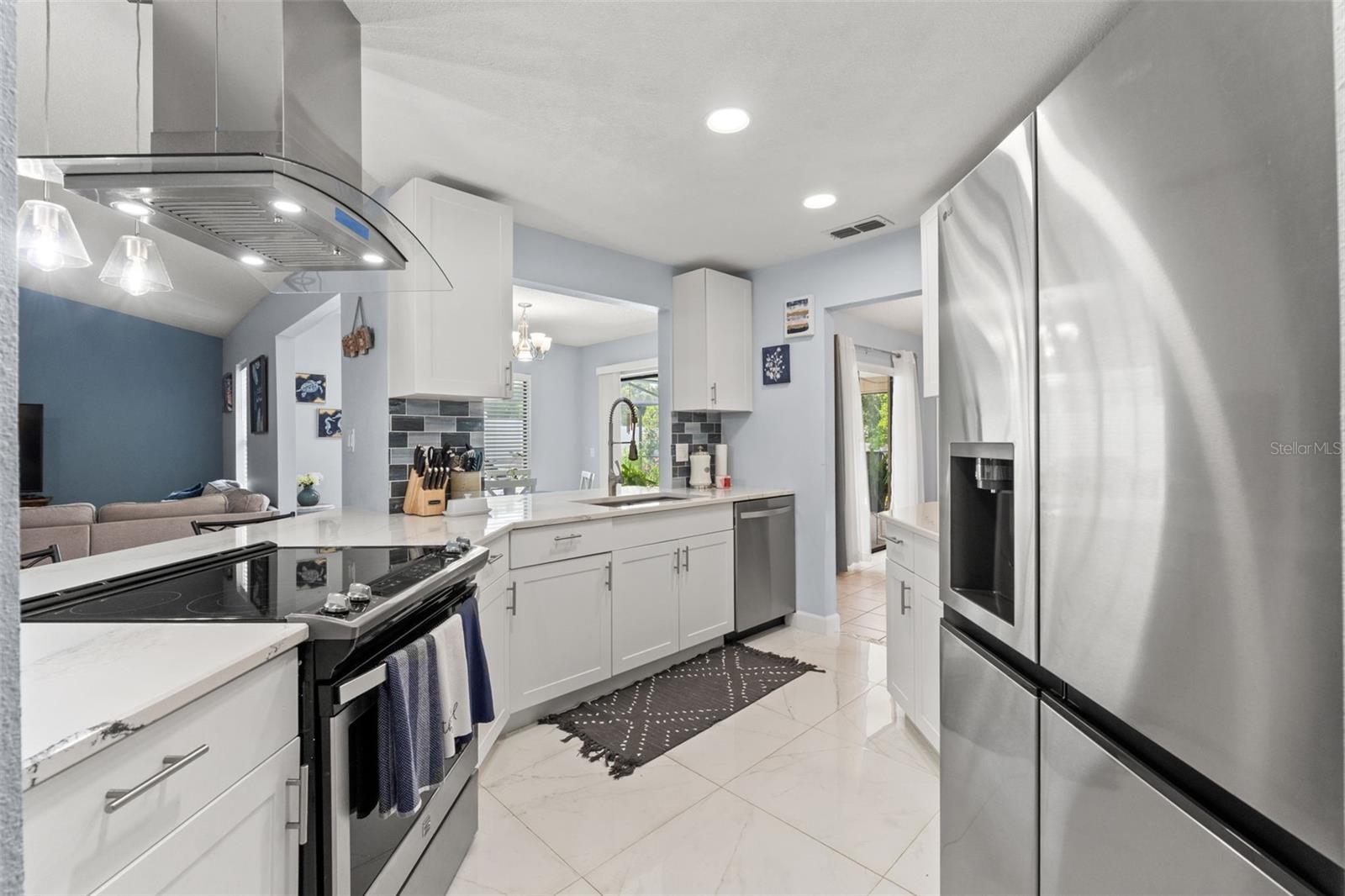 Renovated quartz kitchen