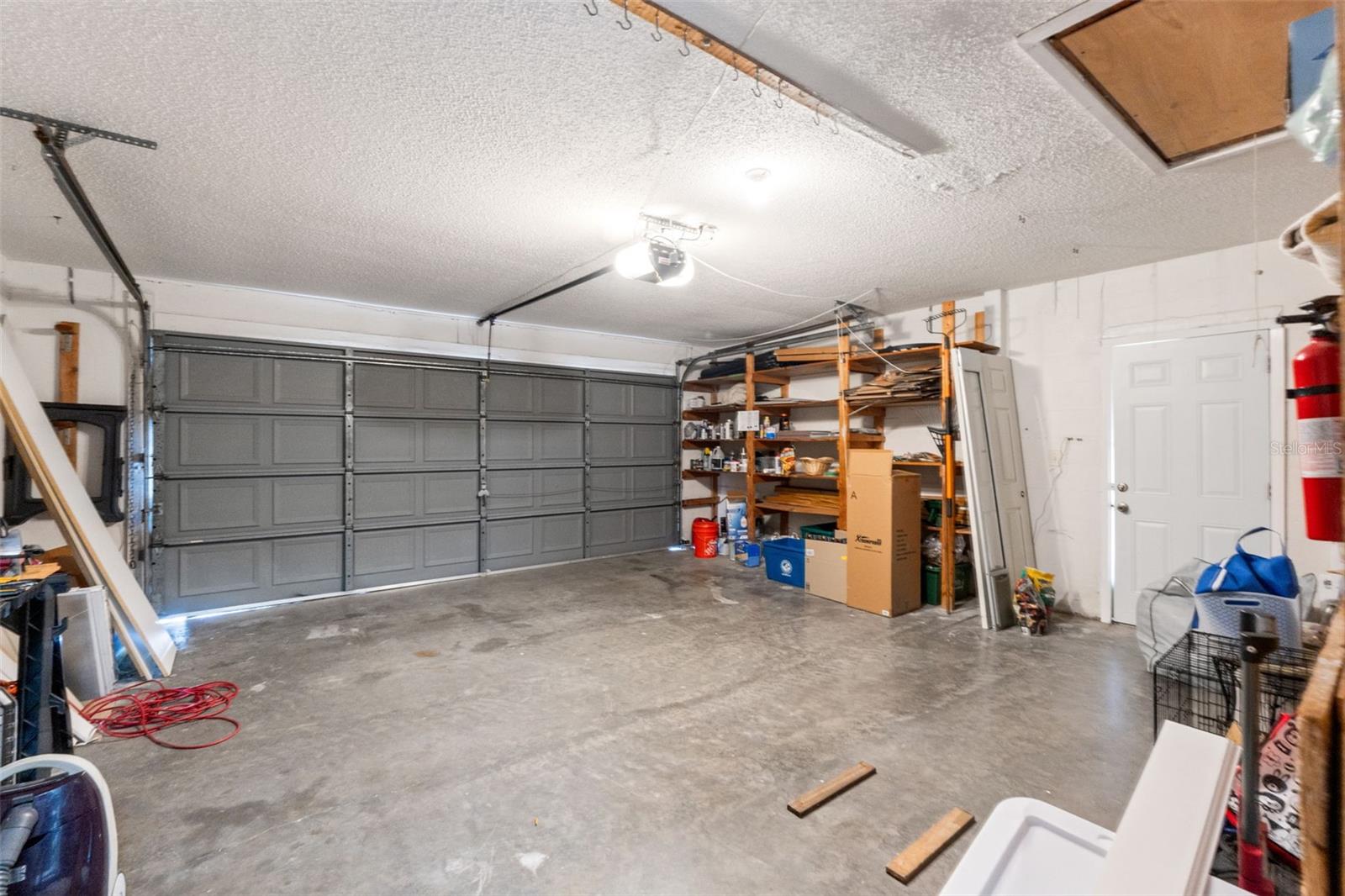 Large 2-car garage