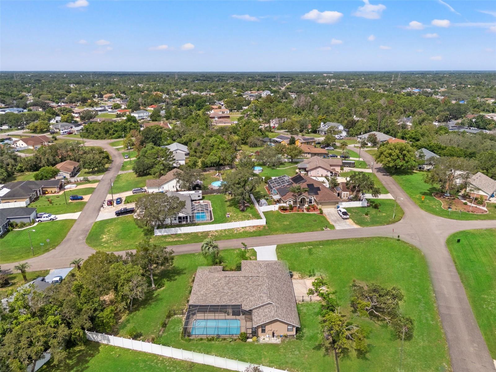 ½+ acre corner lot