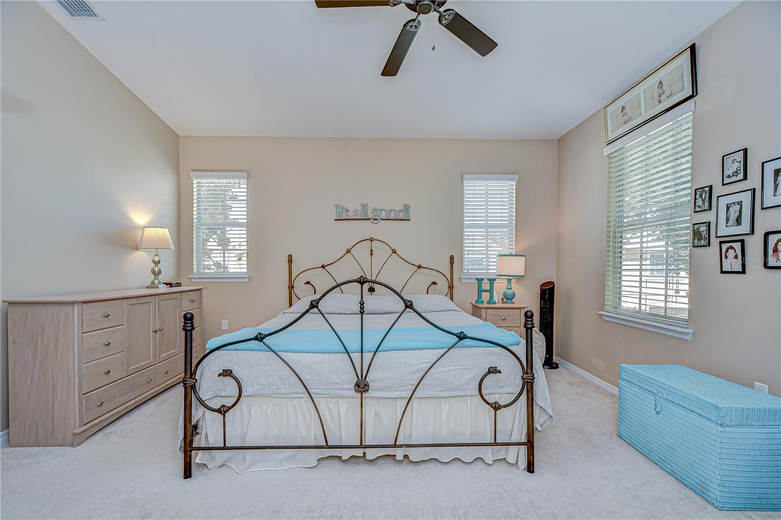 Primary suite with walk-in closet!