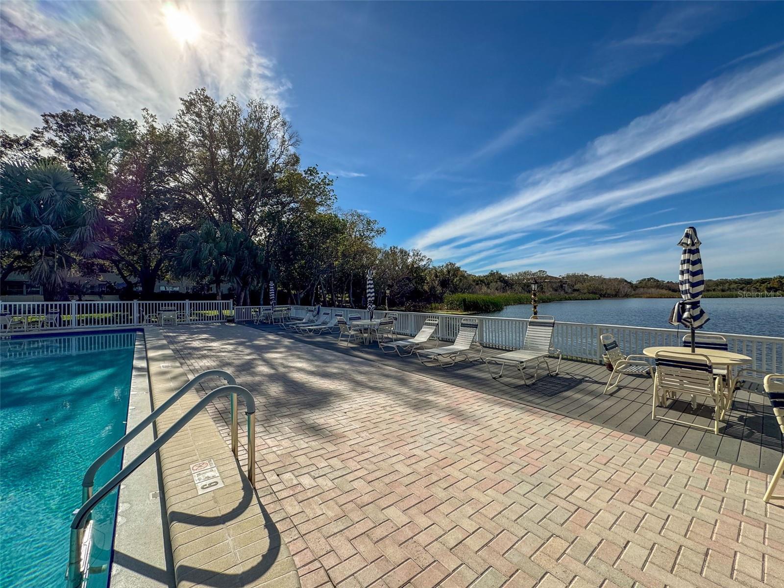 Lakefront  community pool