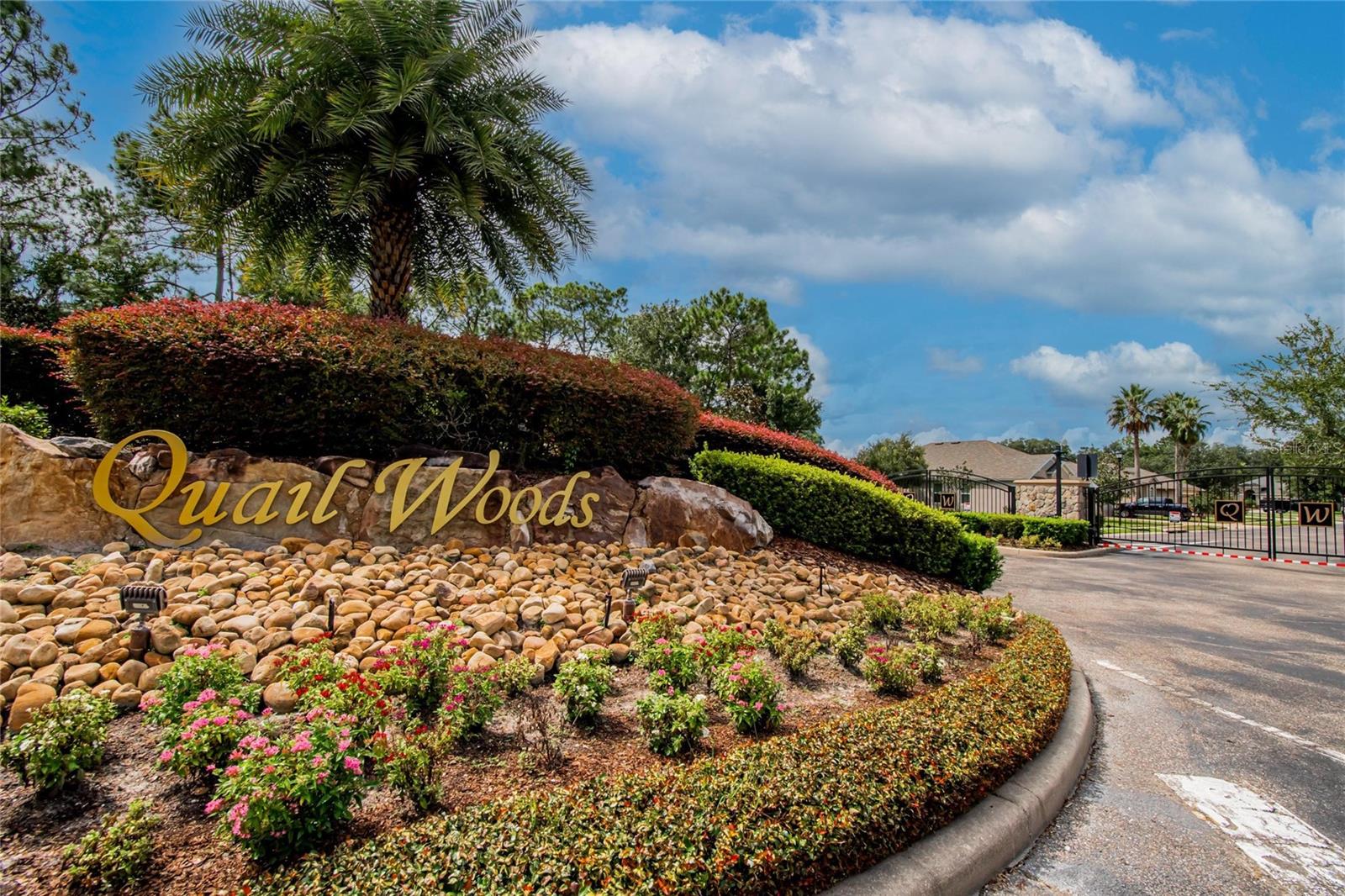 Quail Woods Gated Neighborhood.