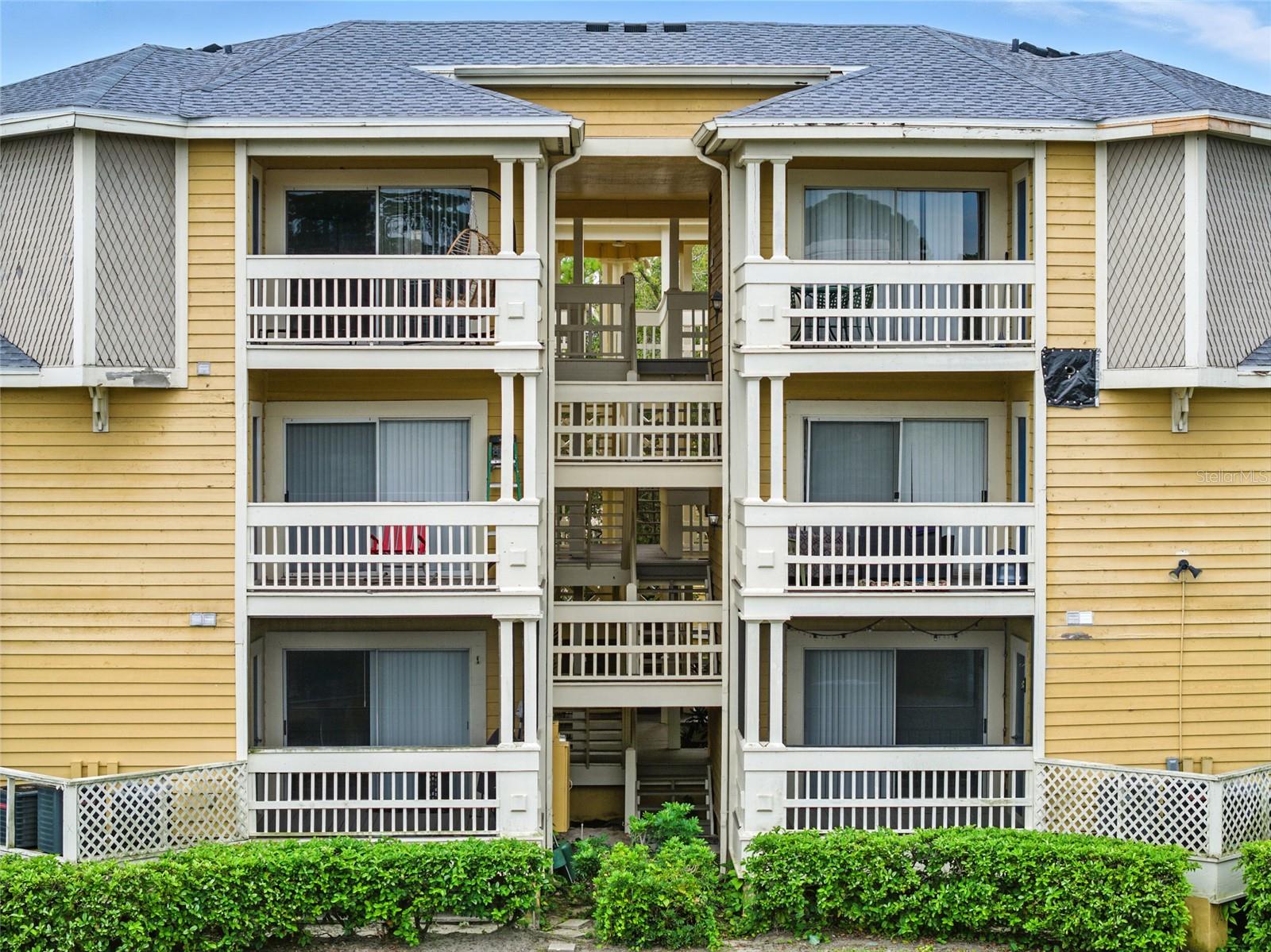 Rear view of building
