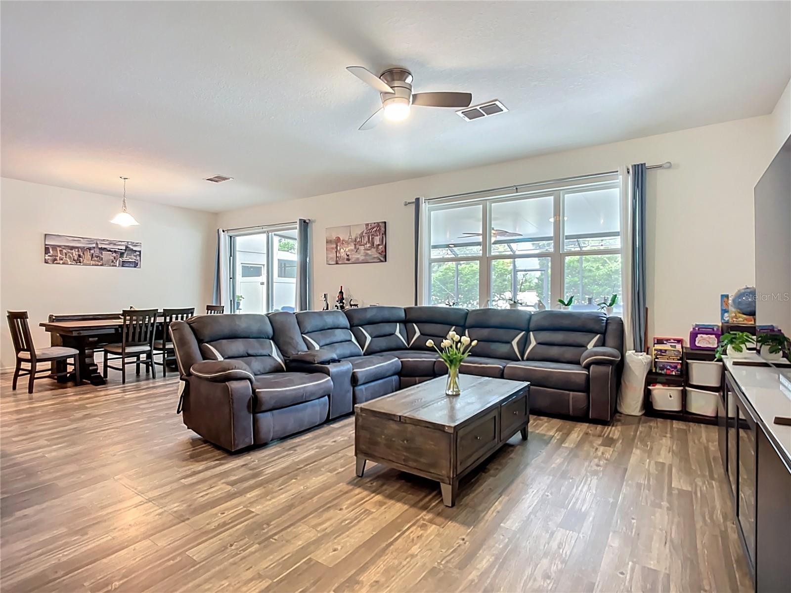 Spacious, open floor plan incorporates your kitchen, dining room and living room in one warm and open space!
