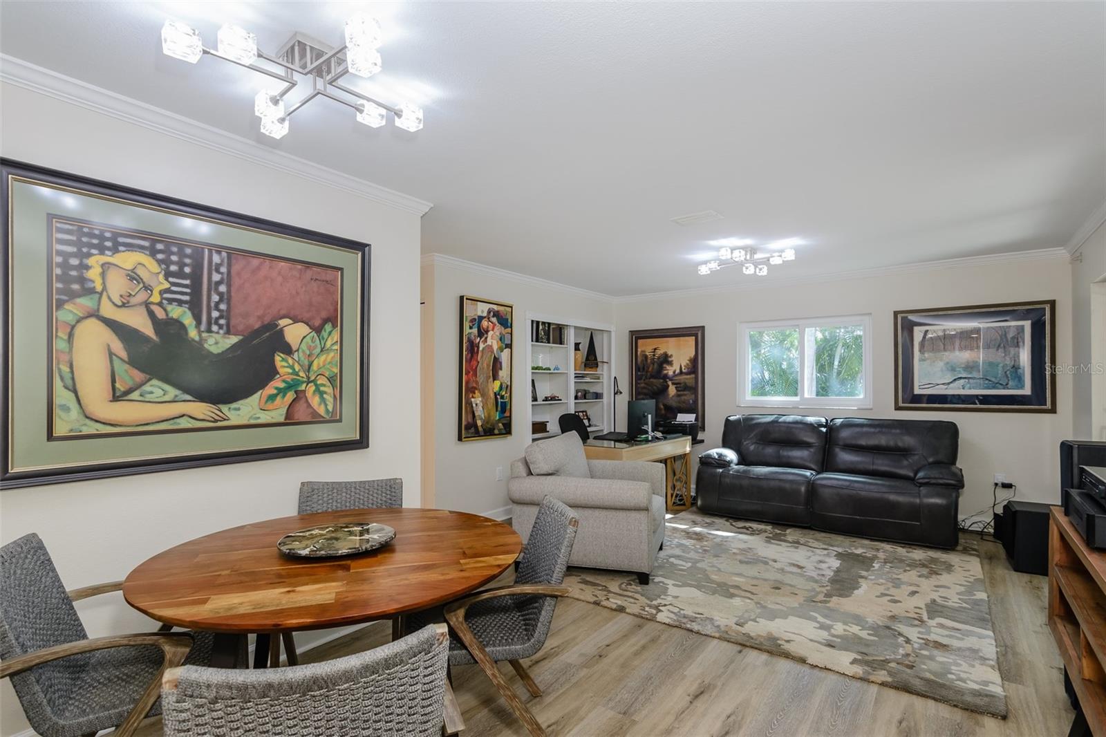 Family room with casual dining.