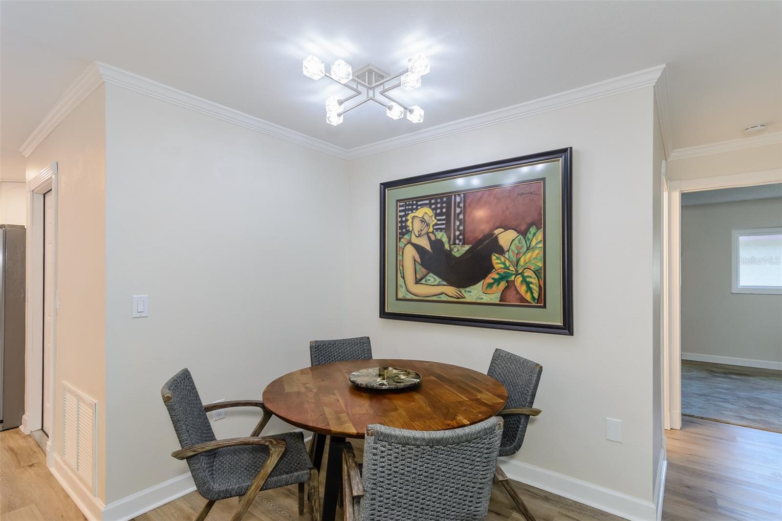 Breakfast dining area