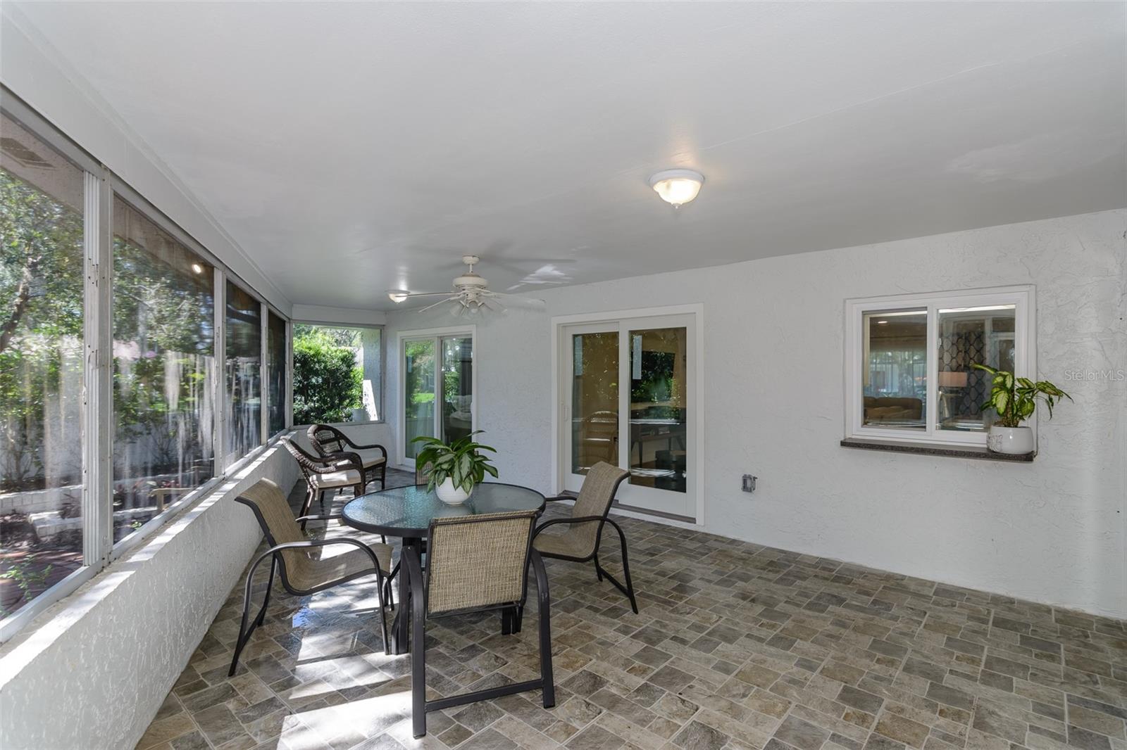 Spacious lanai faces east for enjoying the outdoors year round.