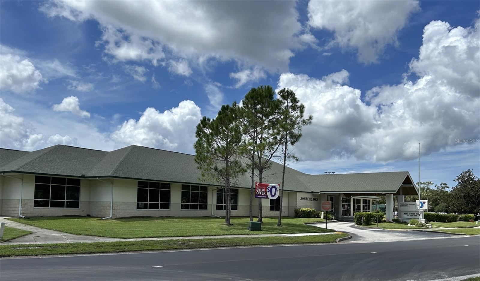 YMCA has tennis courts, pool, exercise gym, basketball, yoga classes, excercise classes.