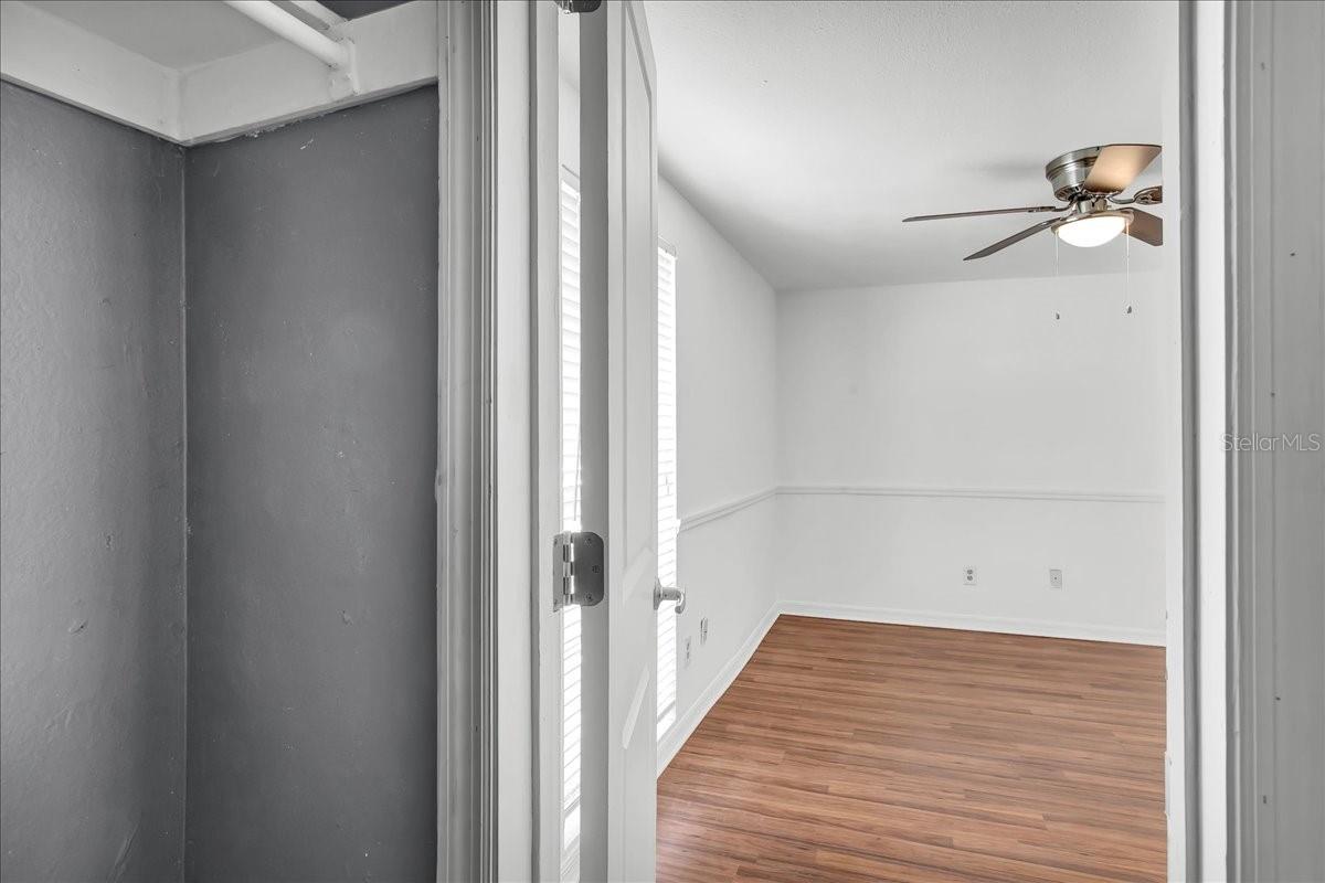 third bedroom closet and view of bedroom