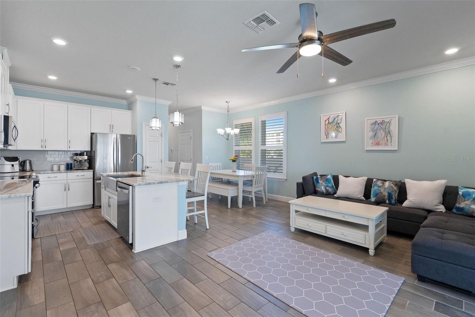 Open plan great for entertaining