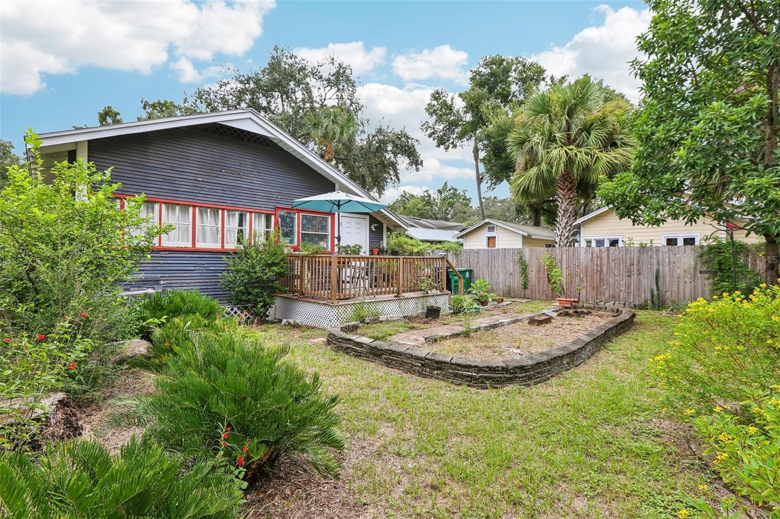 Fenced Back yard