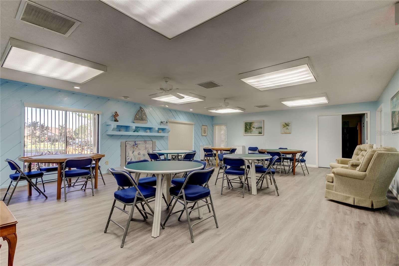 Clubhouse card room