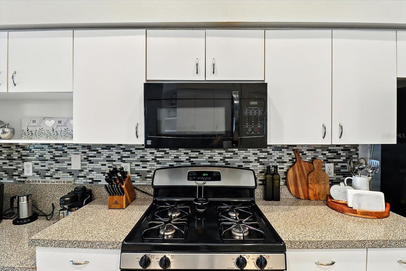 Kitchen with a gas stove