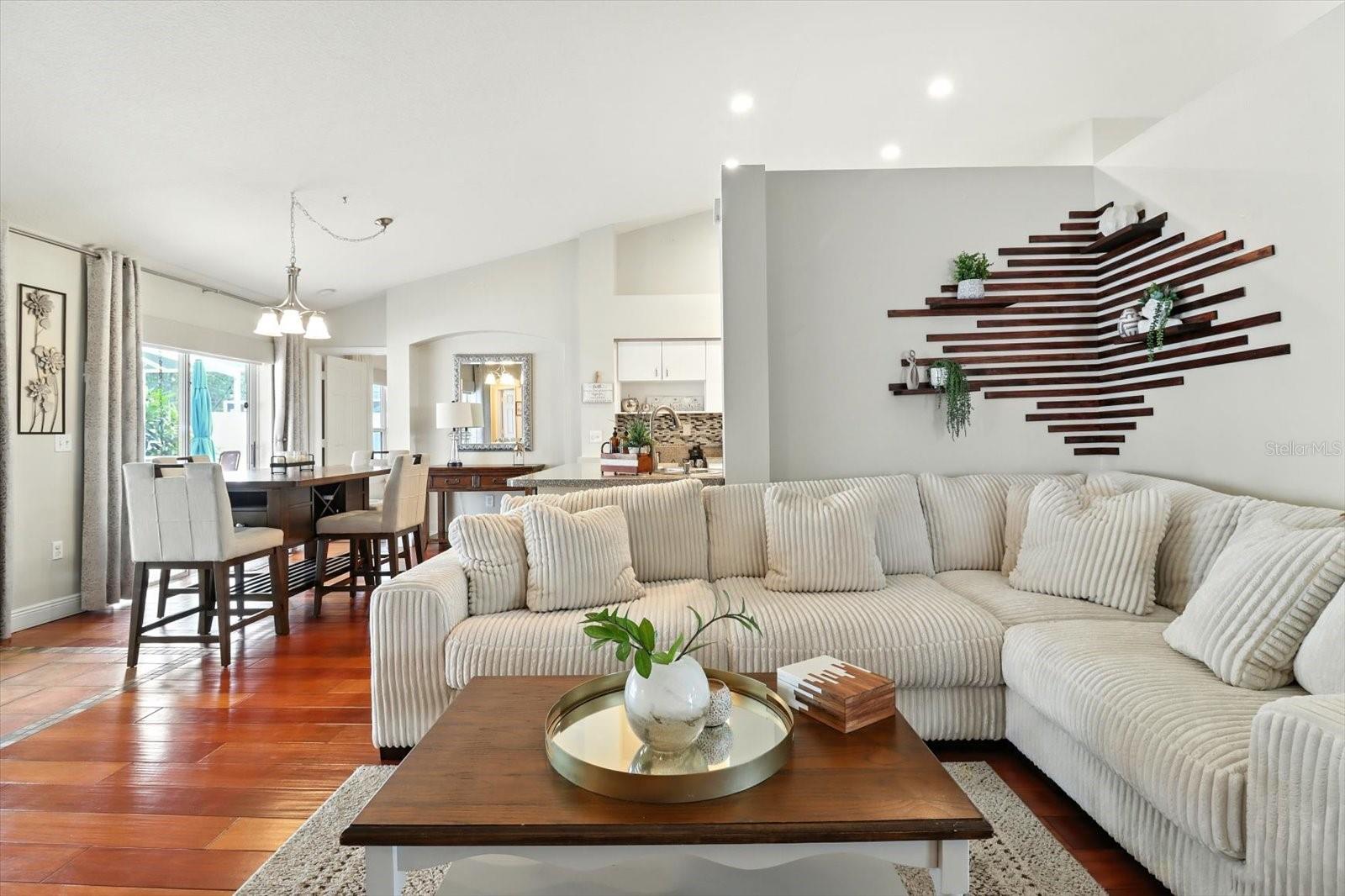 Family Room facing the Breakfast Nook Area