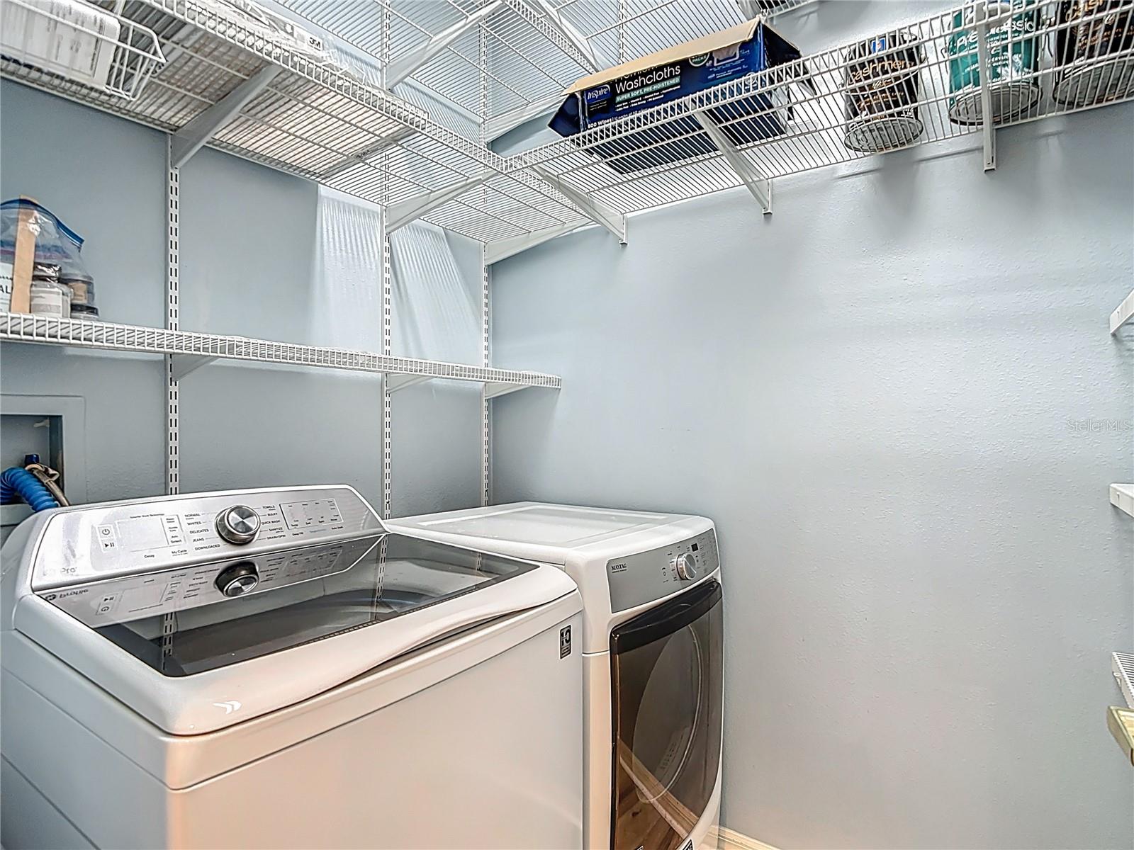 Interior laundry room