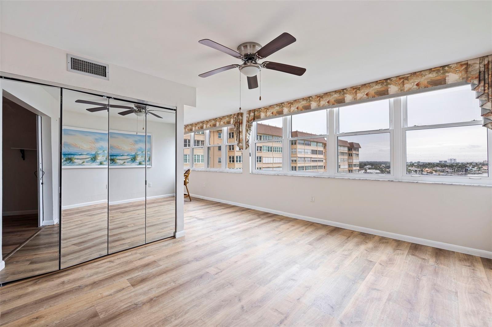 Florida room with its stunning views of Boca Ciega Bay